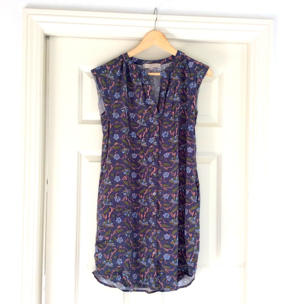 Loft floral print casual dress